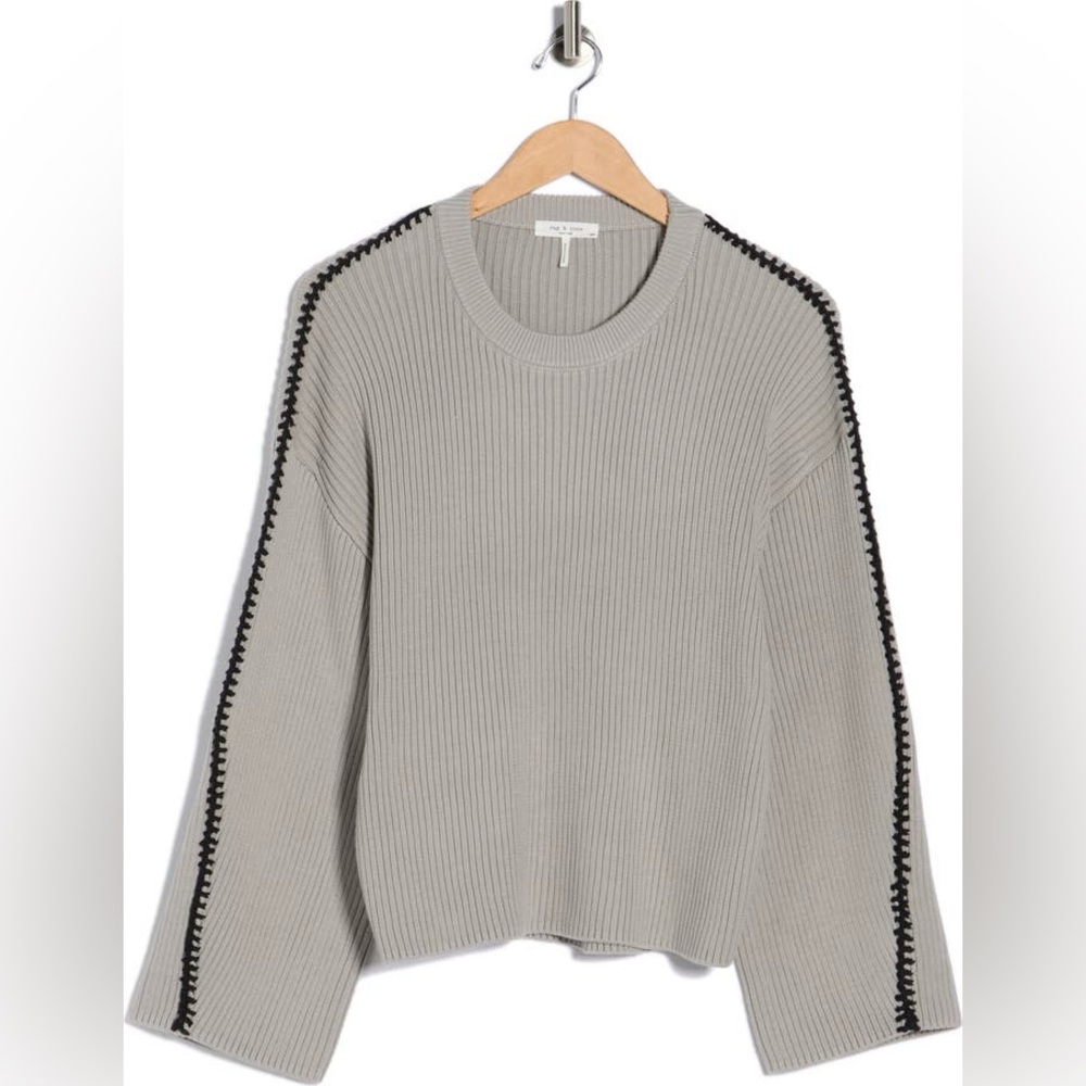 Rag & Bone 

Isabella Crewneck Cotton Ribbed Sweater size Small